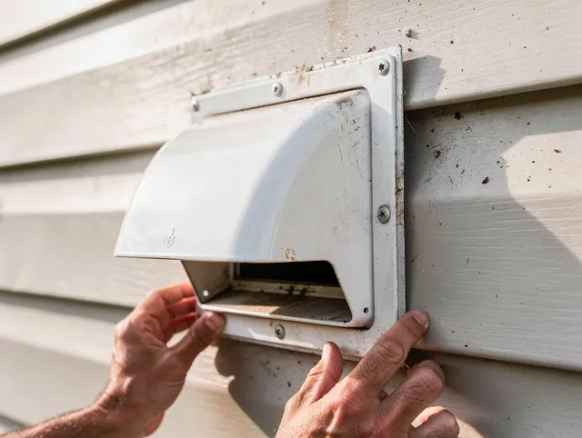 Winter Haven Dryer Vent Cleaning technician delivering thorough residential dryer vent cleaning service in Winter Haven